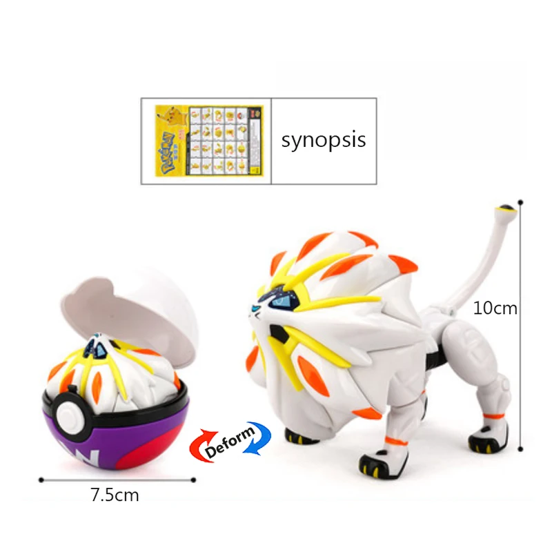 Hoge kwaliteit Pokemon bal vervorming speelgoed Pikachu Mewtwo Gyarados Pocket Monster Pokeball Pokemon Action Figure kinderen speelgoed Gif