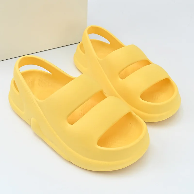 Portable Women Sandals Summer 2023 Platform Cloud Shoes Beach Outdoor EVA Soft Thick Sole Non-slip Plus Size Ladies Footwear