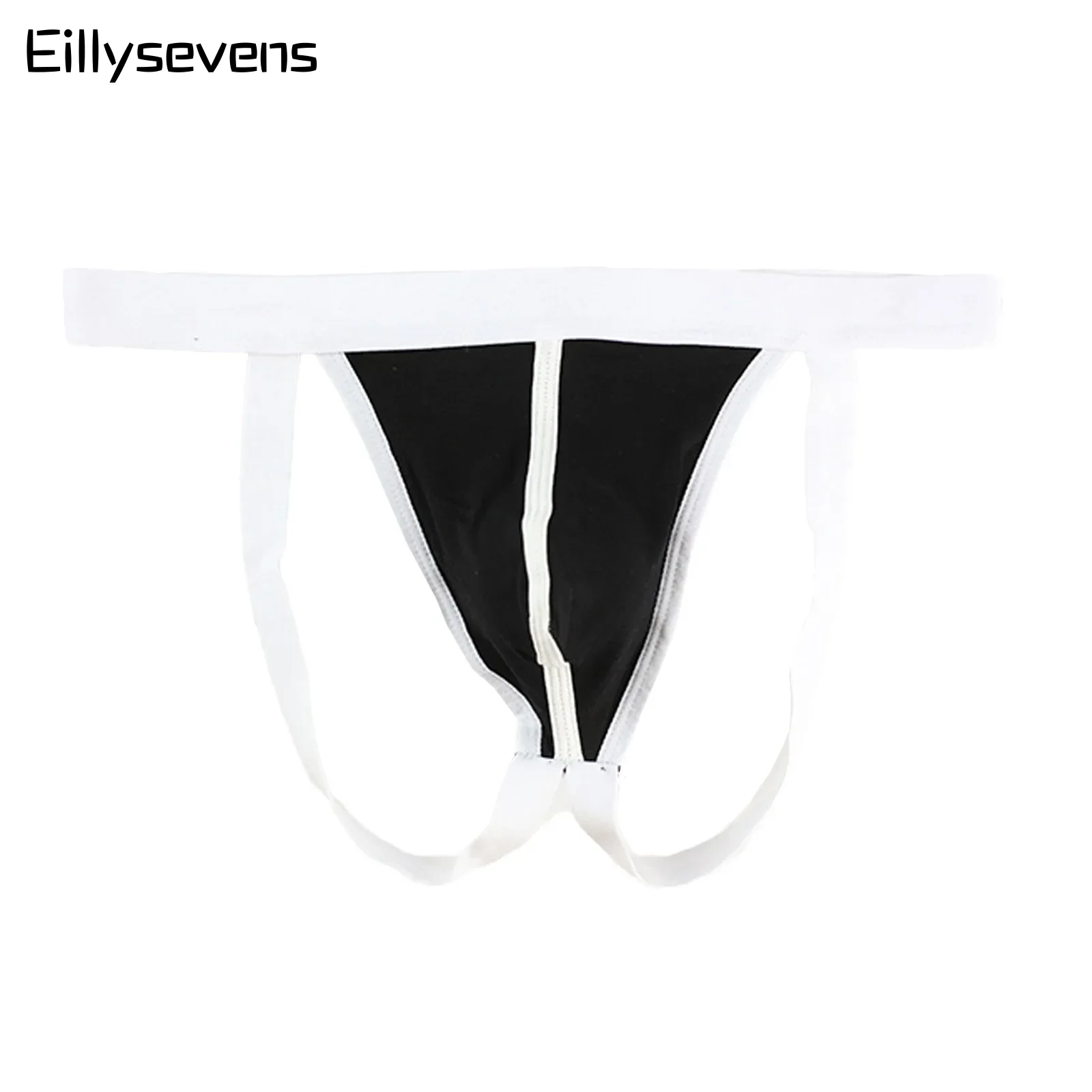 Мужские бандажные G-стринги, пикантные удобные дышащие трусики контрастных цветов, модные сетчатые стринги со средней талией и открытой спиной