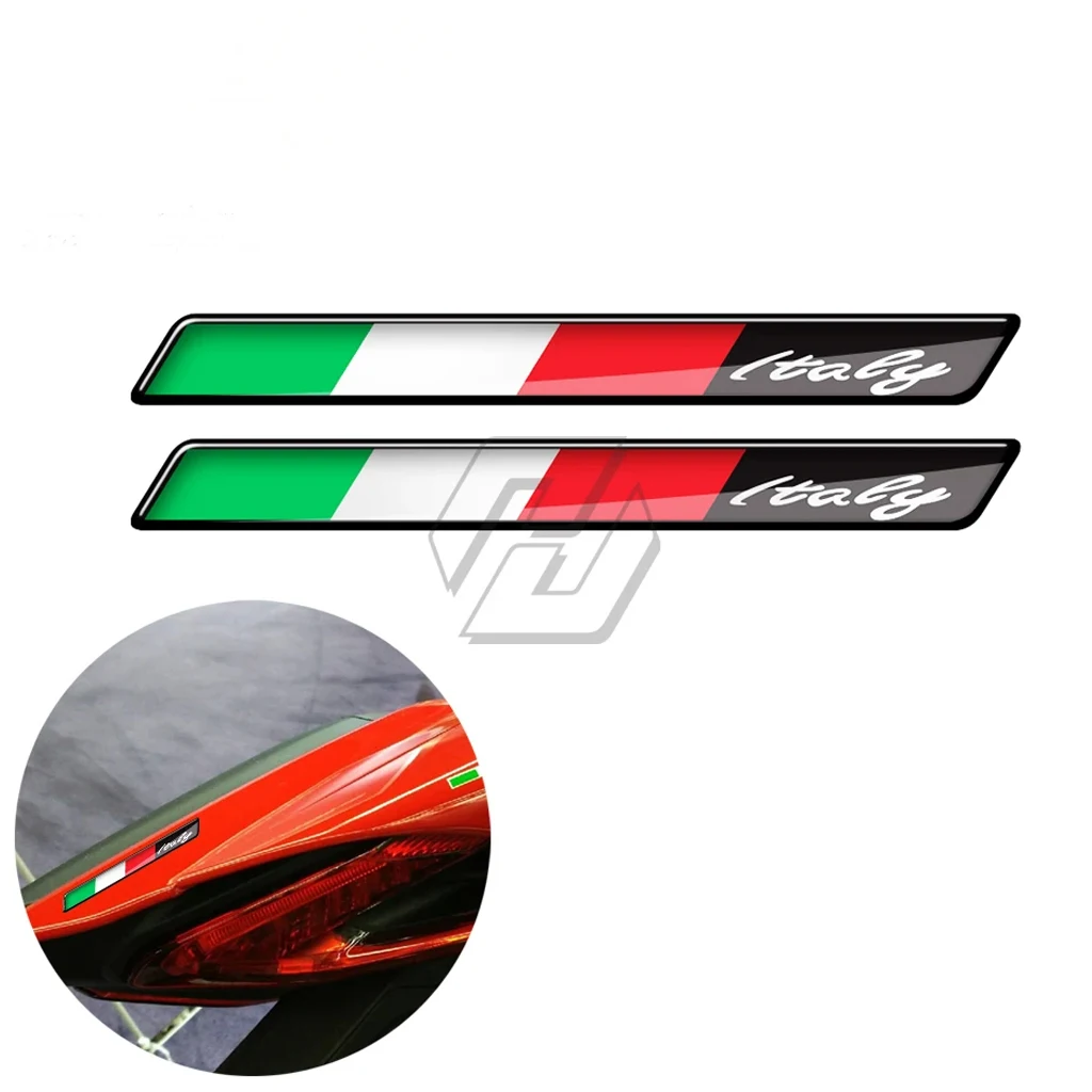 

For Ducati Aprilia Piaggio Vespa Sprint GTS GTV LX 50 150 200 300 3D resin motorcycle sticker decoration Italian flag