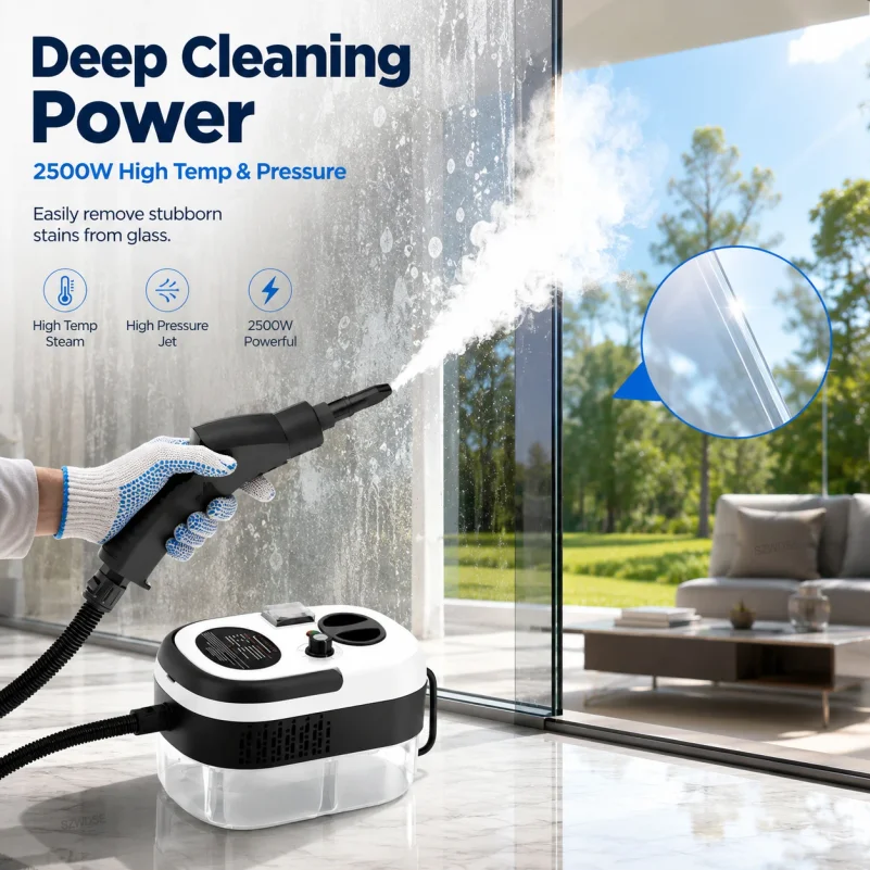 Steam Cleaner High Pressure and Temperature Air Conditioner Kitchen Hood Car Steam Clean Machine Glass Window Floor  Cleaning