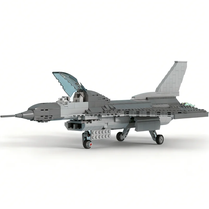 544 pièces MOC F Fighting Falcon Creator Expert, jouet de construction en blocs, assemblage, cadeaux de Noël, idée de bricolage, éducation