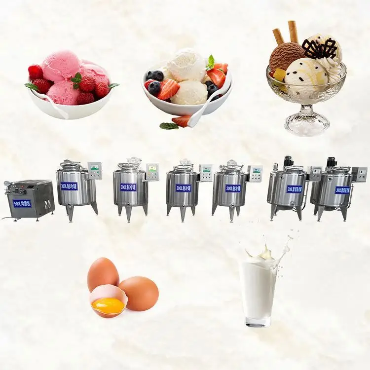 China Manufacture Factory Price Complete Ice Cream Plant Ice Cream Production Line