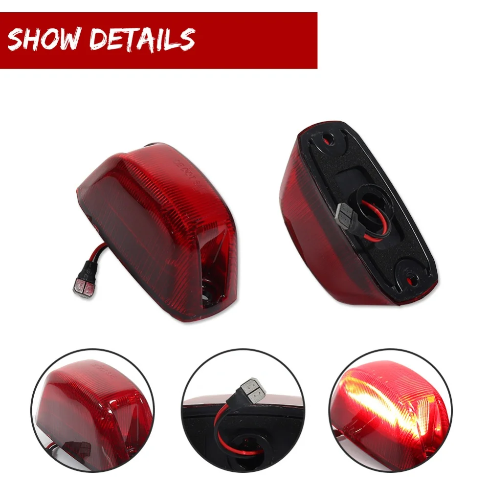 Red LED Rear Roof Marker Lights For RAM ProMaster 1500 2500 3500 2014-2023 68232472AA 68232472AB 68232472AC 68232472AD