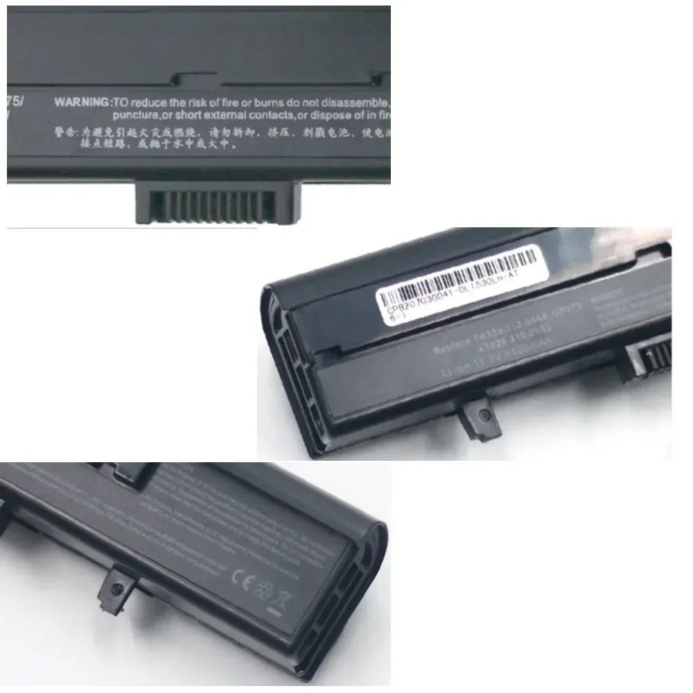 For XPS M1530 0RN887 0RU028 0T330 0TK330/362/363 0TX363 0XT816/827/828 computer Laptop battery 4