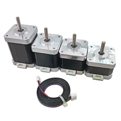 42 Stepper Motor High Torque Hybrid 2 Phase Stepping Motor for 3D Printing Engraving Machine Height 34mm 40mm 48mm 60mm
