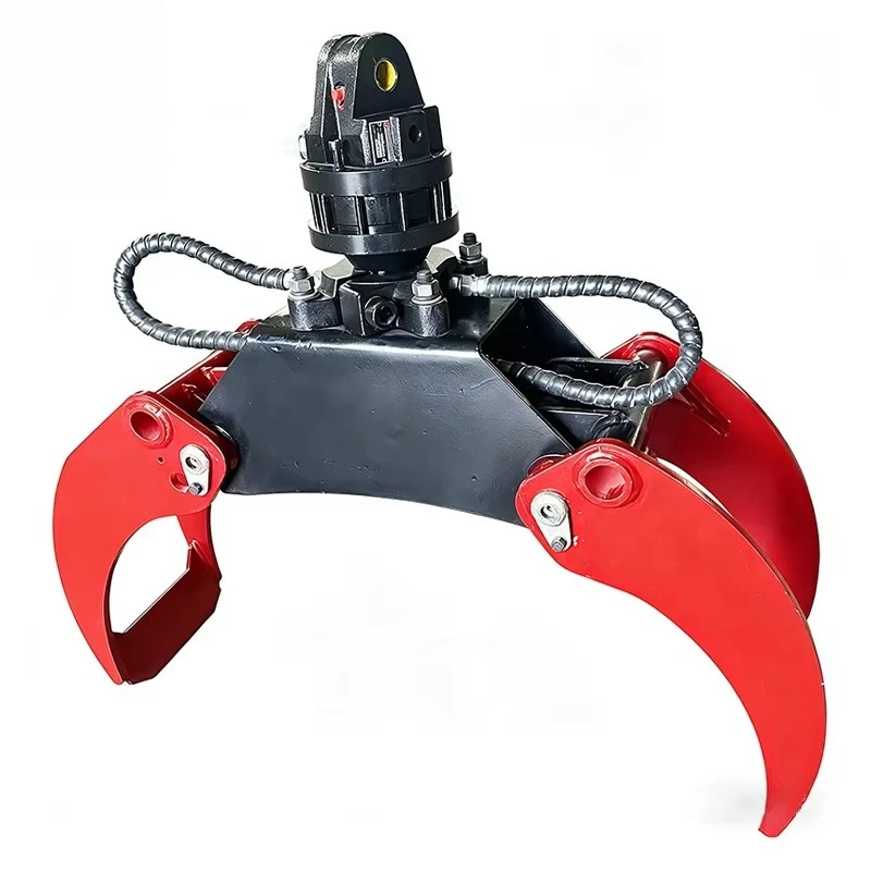 360-degree mini excavator wood grab for forest machinery used for wood trailers