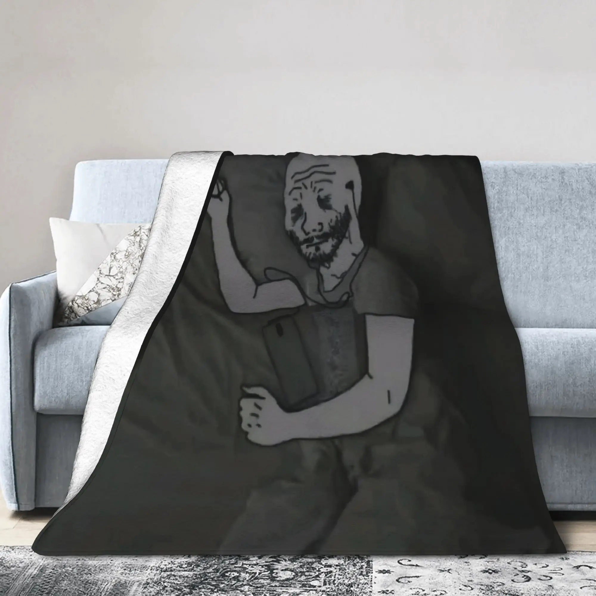 Stylish Chudjak Chud Meme  Blankets Soft Fleece  Comfortable Throw Blanket Machine Washable