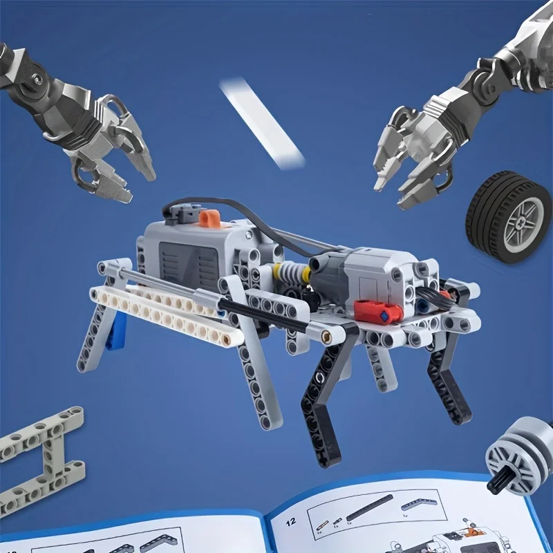 548pcs STEM Robotics Building Blocks Set, Technic Mechanical Gears Construction Kit, Educational Engineering MOC Bricks, Creativ