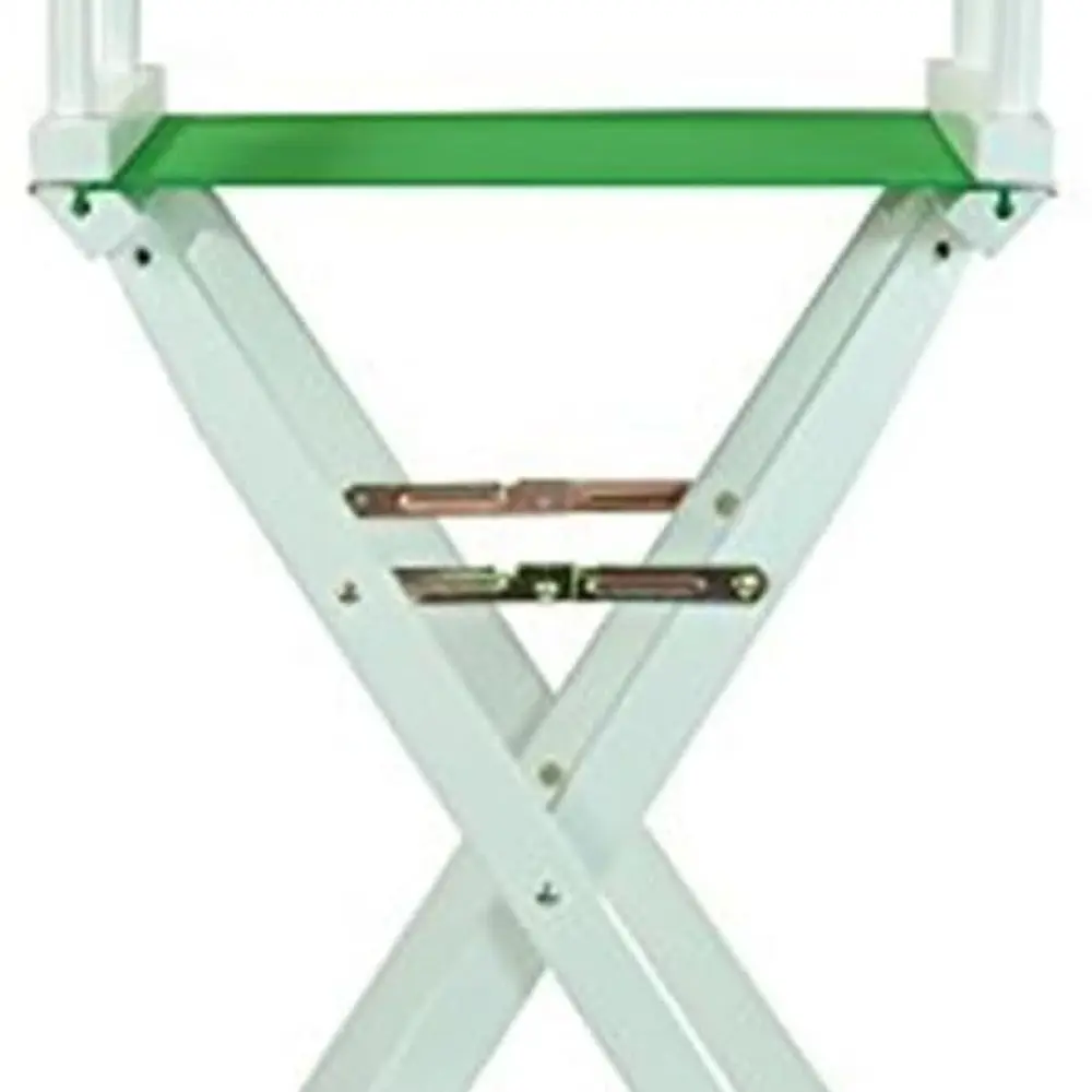 

Складной стул директора с подлокотниками, легкий и прочный, подходит для внутреннего и наружного использования, зеленый холст, белый каркас 30,