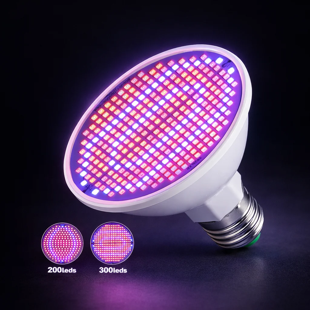 E27 LED Grow Light Bulb Full Spectrum AC85-265V Plant Lamp for Indoor Plants Hydroponics Flower Seedling