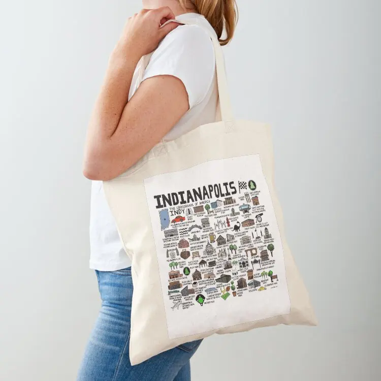 

Indianapolis Indiana Tote Bag Candy bags handbag shopper bag woman shopping trolley bag