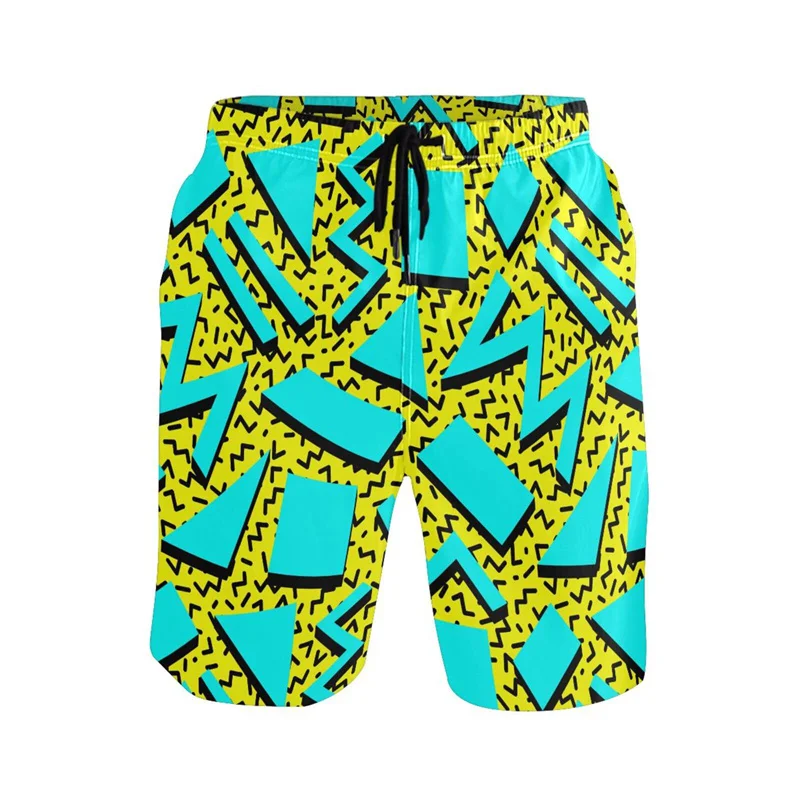 

Funny Retro 80s 90s Beach Shorts Men 3d Printing Swimming Trunks Kids Quick Dry Board Shorts Summer Surf Boardshorts With Pocket
