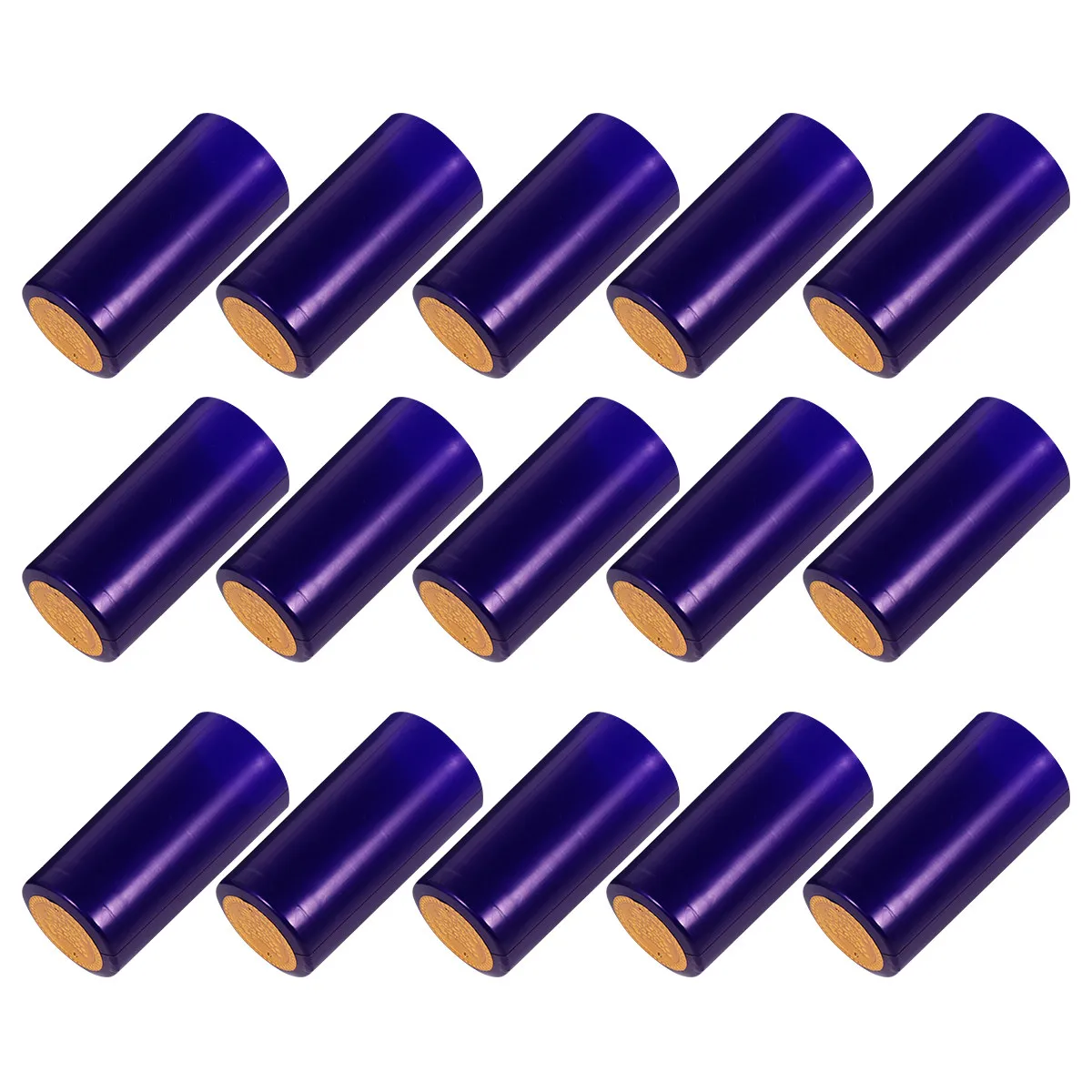 100pcs Wine Heat Shrink Capsule Film Seal Cover Bottle Protector Wrap for Wine Liquor Containers Straight Neck Sealing view 5