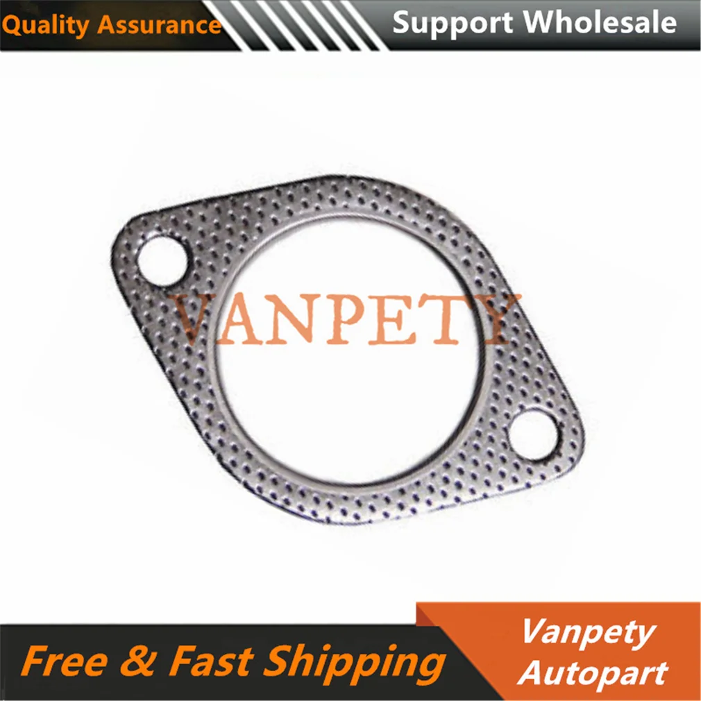 2PCS Exhaust Pipe Gasket For Mitsubishi Pajero III Montero  V63 V73 V75 V76  V77  Pinin IO TR4 H76 1998-2007 MB687015