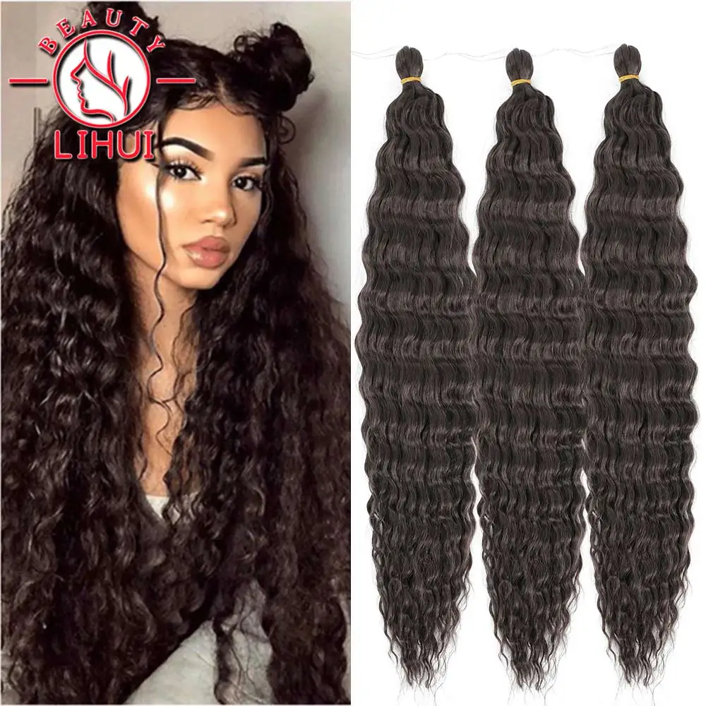 Ariel Curl Deep Wave Braiding Hair Synthetic Natural Afro Braids Weaving Water Wave Twist Crochet Hair Extensions Hair 22