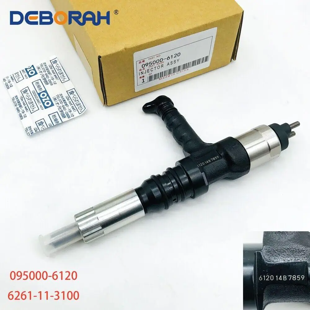 

095000-6120 6261-11-3100 Fuel Injector Nozzle for Komatsu PC600 Excavator