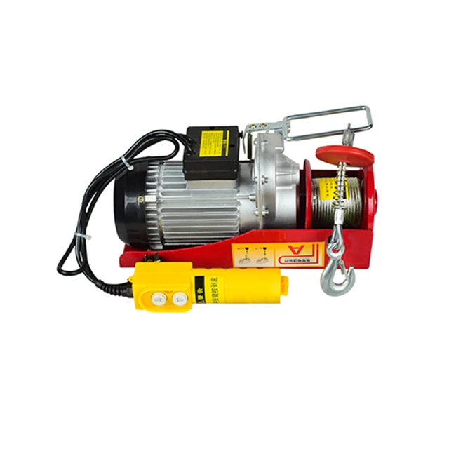 factory price lift 12m pa500 mini electric hoist winch wire rope electric hoist for crane