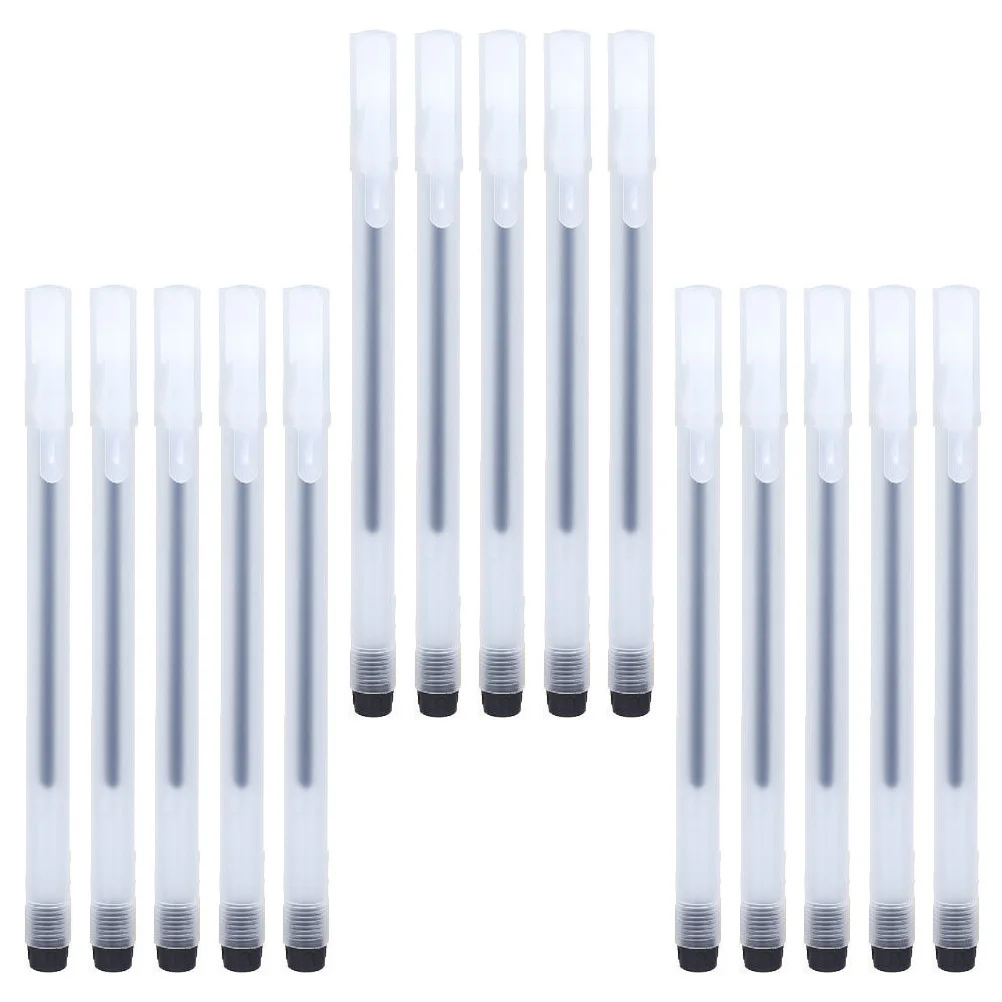 

50Pcs Gel Pens High-Quality Plastic Multi-Function Portable Writing Pen Smooth Ballpoint Students Supply Replaceable Pen