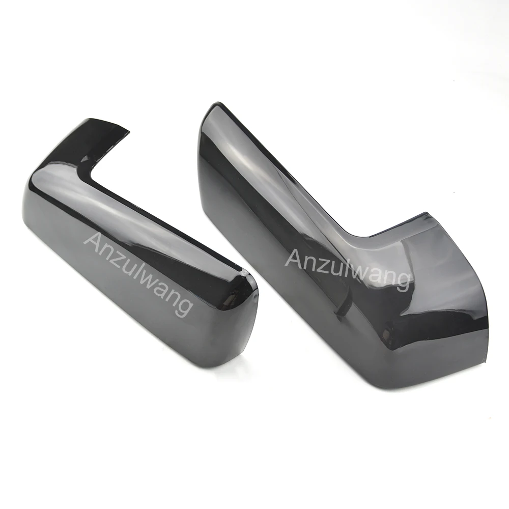 Car Rearview Side Mirrors Cover Trim Decor ABS Black For 2019 2020 Chevy Chevrolet Silverado 1500 & GMC Sierra 1500