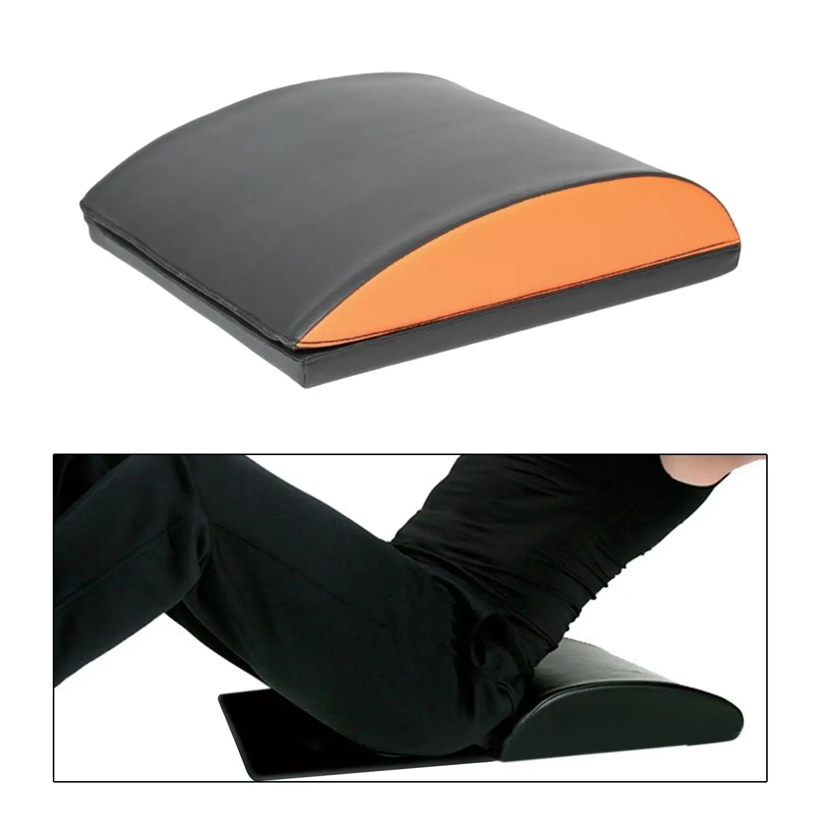 Foldable Ab Mat with Tailbone Protector Abdominal Core Trainer Pad Lower Upper