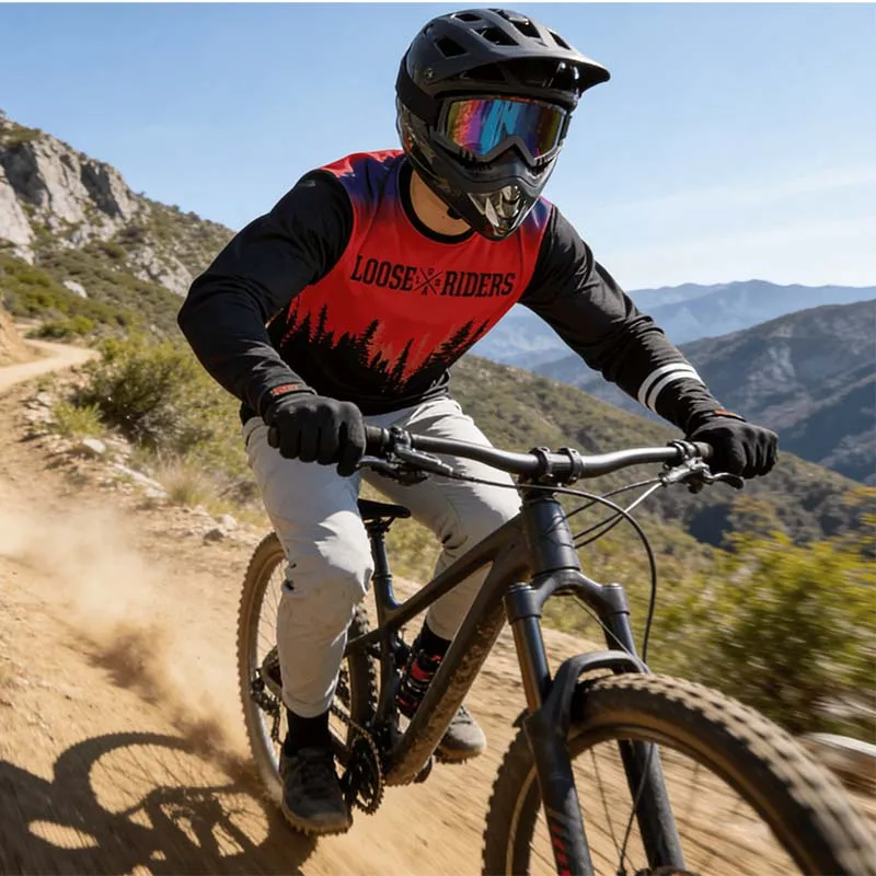 Men's and Women's Cross-country Endurance Loose Rider Long Sleeve Jersey Motorcycle MTB Bike Shirt Bike Short Sleeve Clothing