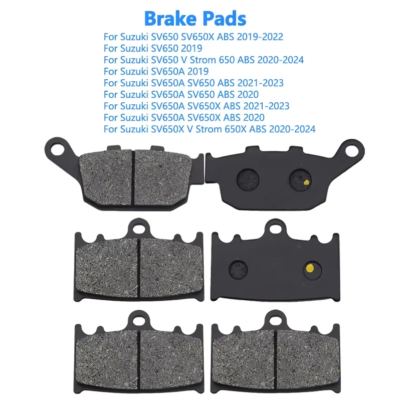 

Для Suzuki SV650 SV650X ABS V Strom 650 ABS SV650A SV650X аксессуары для мотоциклов, комплект передних и задних тормозных колодок, высокое качество