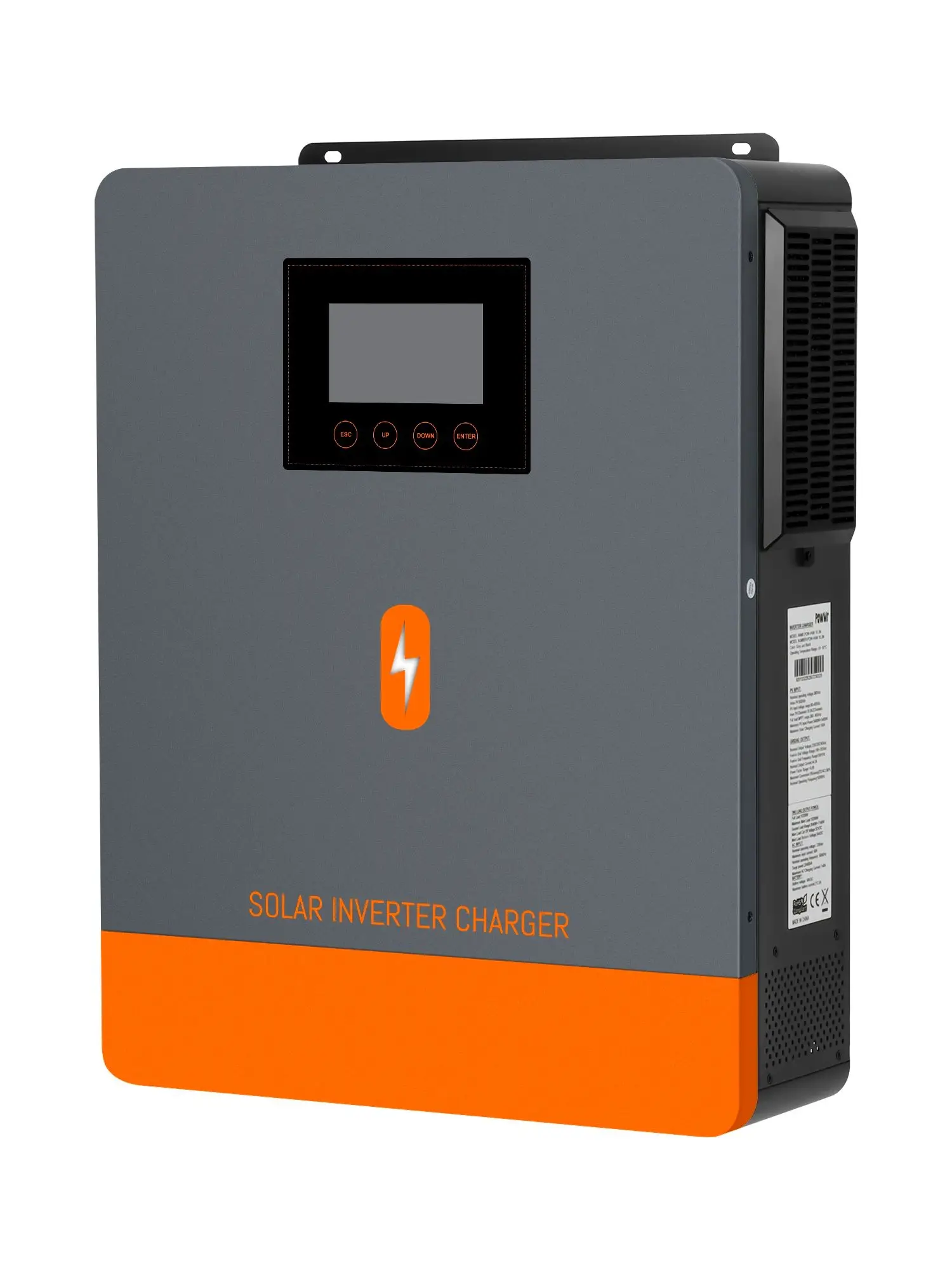 PowMr 13.2KW Hybrid-Wechselrichter Solar 48V 230V Reine Sinuswelle für Haus Energiespeicher mit MPPT 160A Laderegler Dual PV Eingang 8000W*2 Max Solarleistung LiFePO4 Batterie BMS Kommunikation