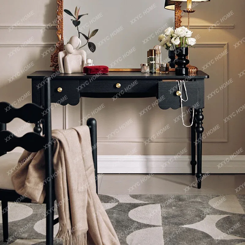 XX  solid wood dresser, premium light luxury desk, classical solid wood makeup table