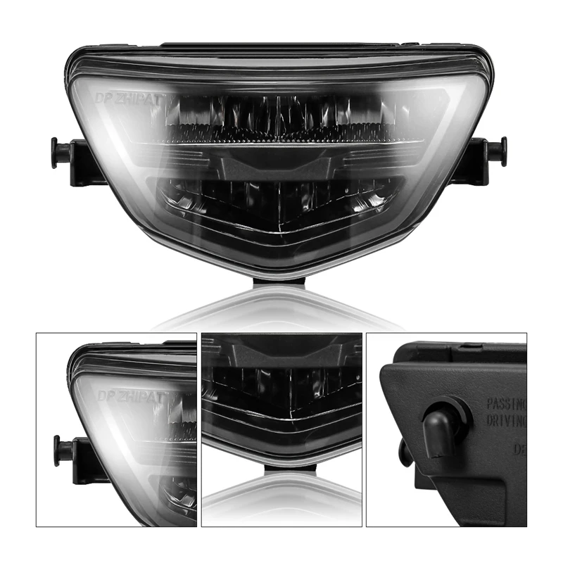 Motorcycle Headlight Fairing Headlight Cover For Yamaha Y125ZR Y125 ZR Motocross Headlight LED Mask 12V 35W Smoked Shell