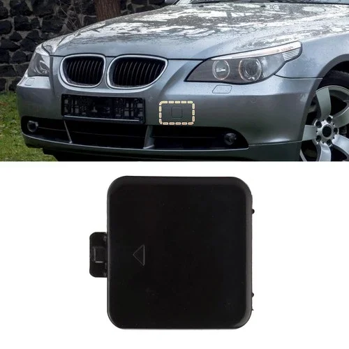 Front Bumper Tow Hook Cover Cap Fit For 2003-2010 BMW 5 Series E60 E60LCI Compatible PN 51117111787