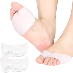 2pcs Silica Gel Forefoot Pad Metatarsal Pads For Diabetic Feet And Morton's Neuroma Callus Blisters Prevention Foot Pain Relief