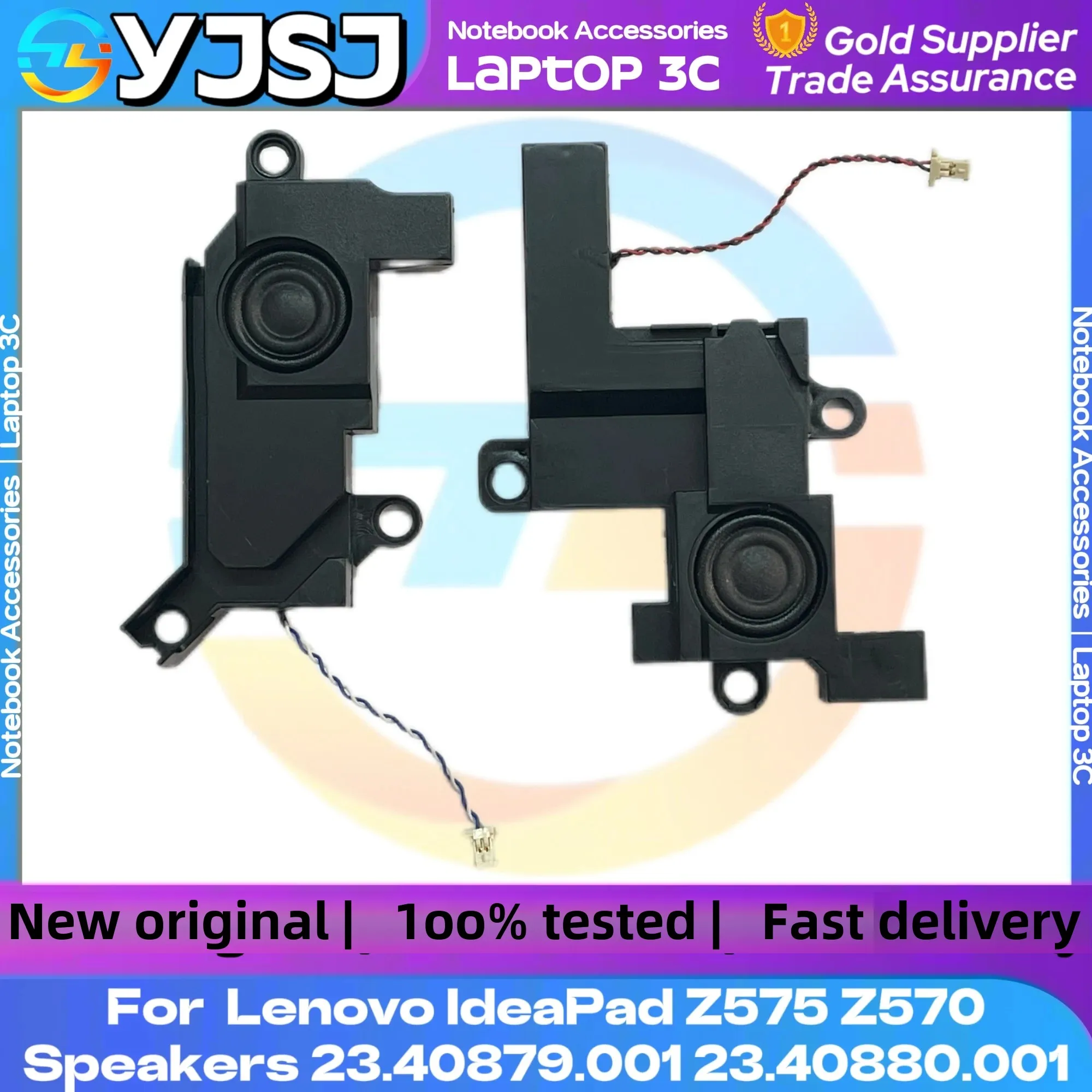 Wholesale New For Lenovo IdeaPad Z575 Z570 Laptop Speaker 100% Work Tested Internal 23.40879.001 23.40880.001 Horn a Pair