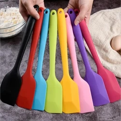 1pc 28x5.5cm Large Solid Color Silicone Spatula Kitchen Tools Baking Tools Multifunctional All Inclusive Solid Color Butter Spat