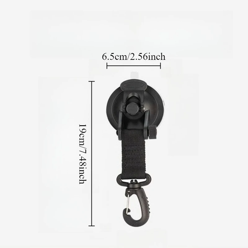 1PC Creative outdoor travel suction cup buckle Multi purpose hook Portable camping and mountaineering buckle Luggage stabilizer