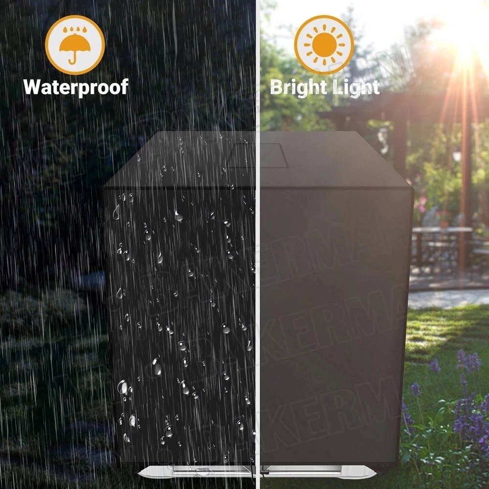 1000L Ibc Water Tank Protection Cover Plus Zipper Outdoor Garden Rainwater Container Waterproof Sunscreen Dust Cover