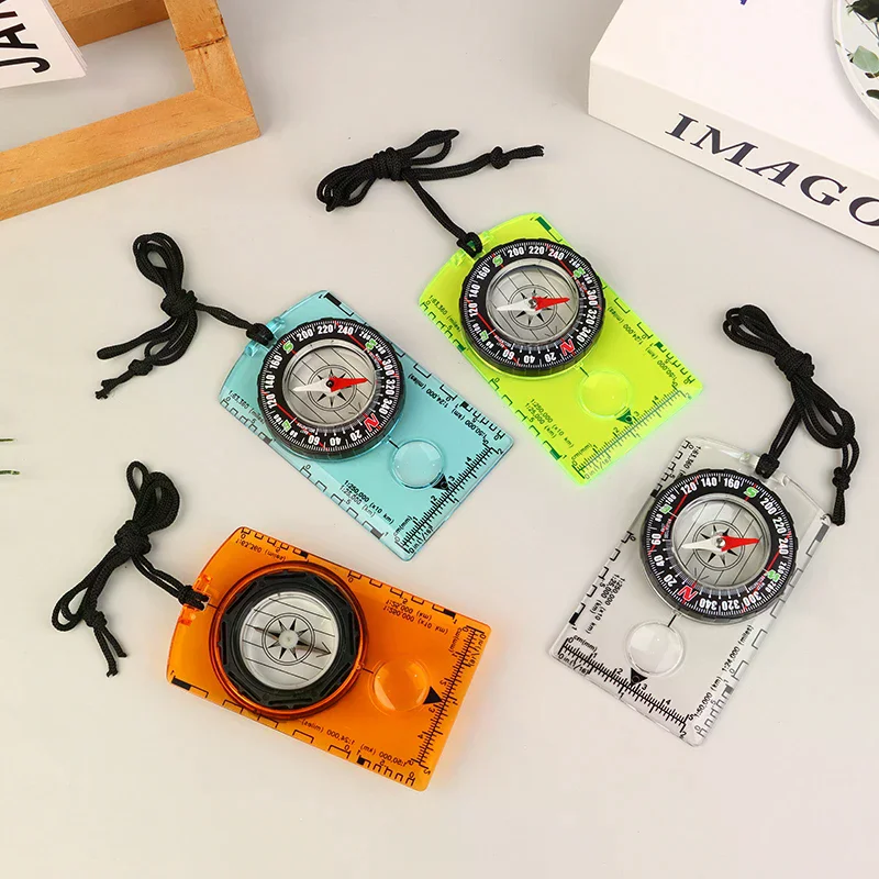 Brújula profesional impermeable para acampar al aire libre, mochila para senderismo, brújula direccional, el mejor regalo de supervivencia para lectura de mapas