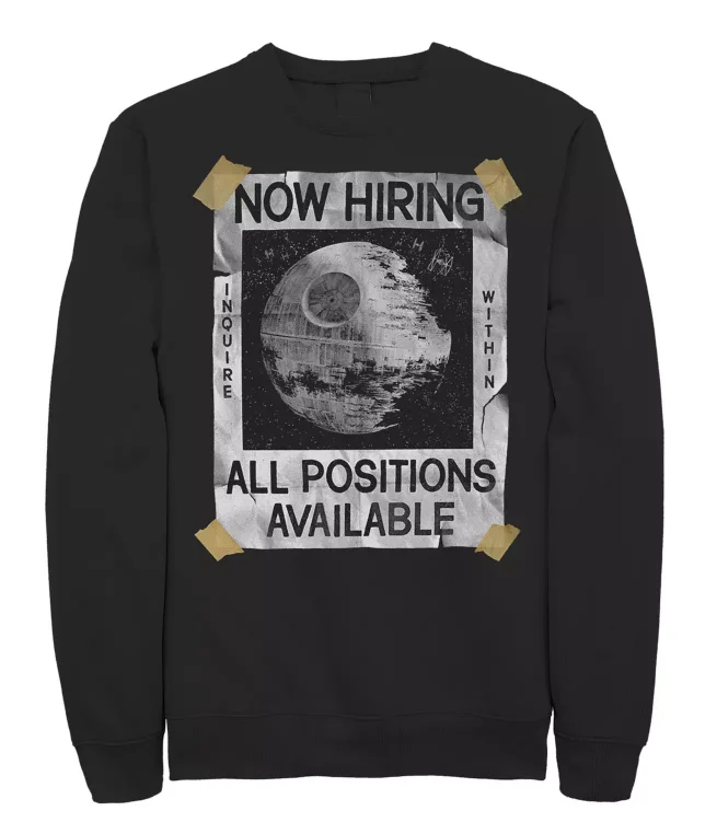 

Star Wars men's and women's round-neck sweatshirts, American sci-fi autumn and winter fleece pure cotton sweatshirts