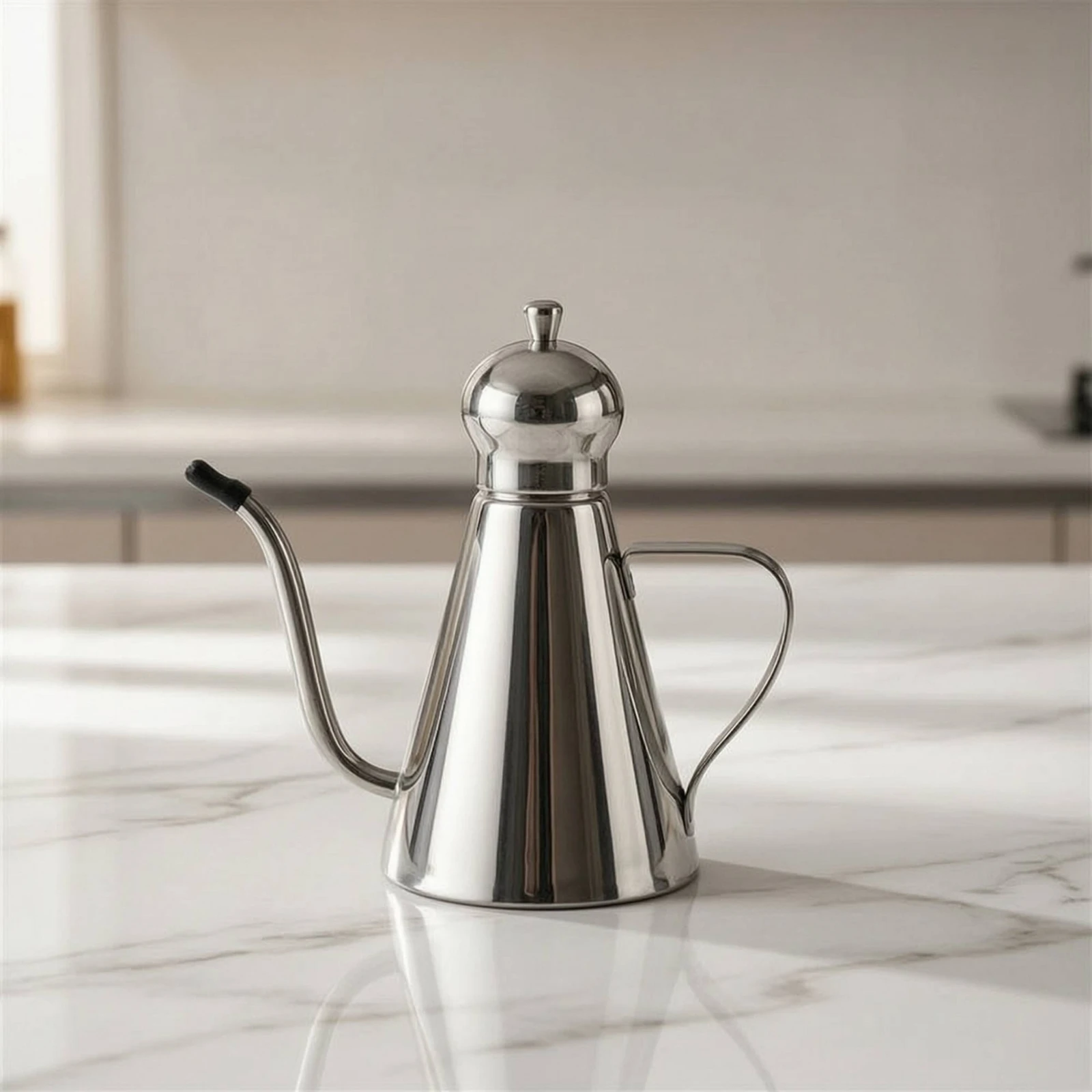 Oil Pot Stainless Steel Oil Pot with Lid Cruet Leakproof Container Dripless for Home Cooks, Kitchen, Dining Table
