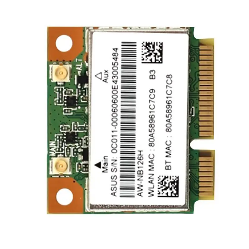 Solid 10X SSEA New For Azurewave AW-NB097H AW-NB100H AW-NB126H AR3012 AR5B225 Half Mini PCI-E Wifi BT4.0 Wlan Wireless Card