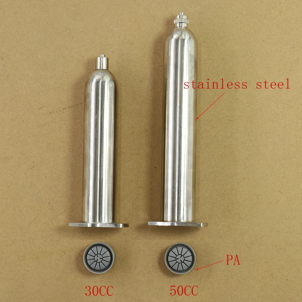 Kleber-Dosierfässer im japanischen Stil, Edelstahl-Industriespritze 30 cc, 50 cc – Detail 4