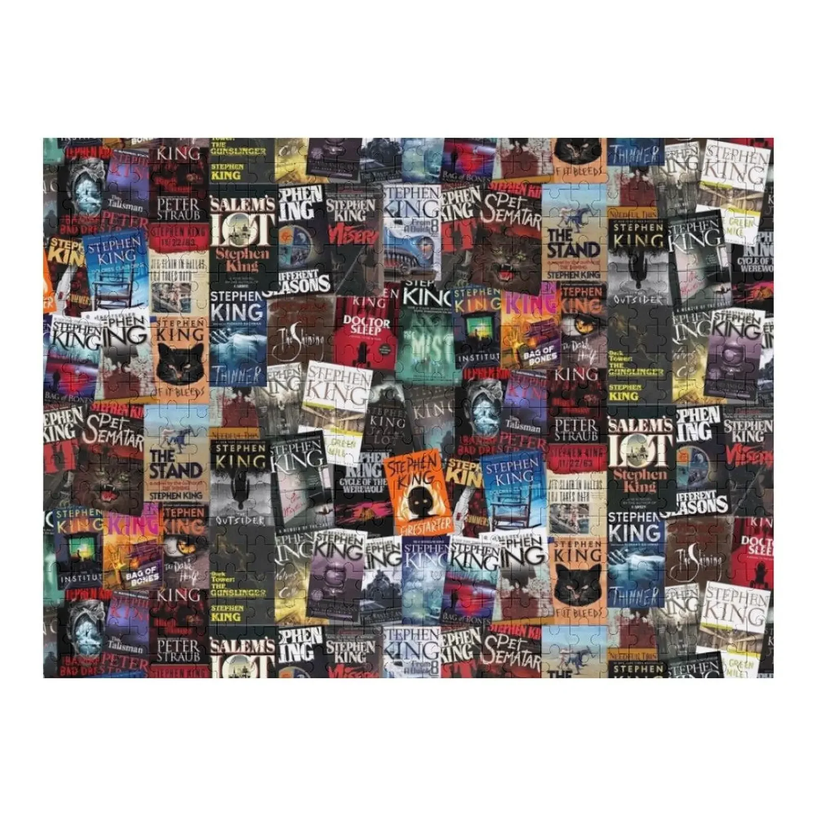 

Stephen King Book Covers, Horror Bookworm Jigsaw Puzzle Scale Motors Personalized Baby Toy Custom Jigsaw Puzzle