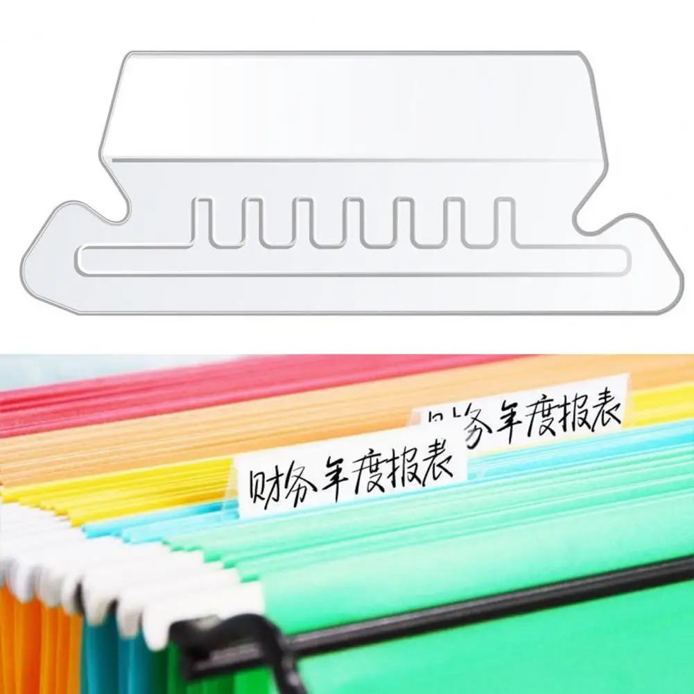 Adjustable Folder Tabs 120 Hanging File Folder Tabs with 200 Plastic Inserts Adjustable Labels for Easy Organization for Office