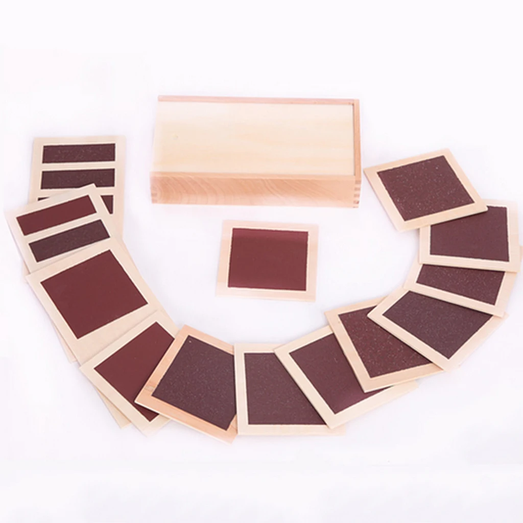 Beech Montessori Wooden Toys Sensory Boards Set Kids Hand Eye Coordination Game for Home School Use