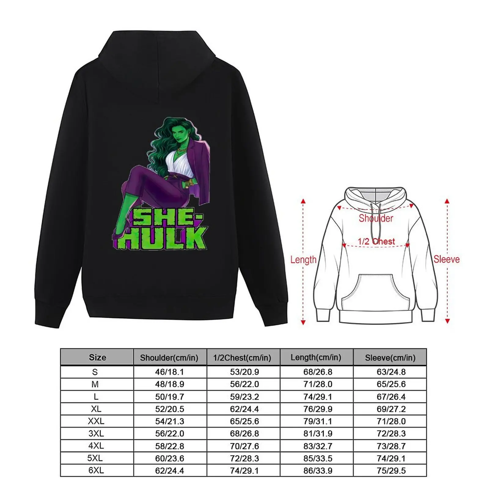 MissHulk She-Hulk هوديي ملابس رجالي ملابس جمالية قميص رجالي معطف رياضي للرجال