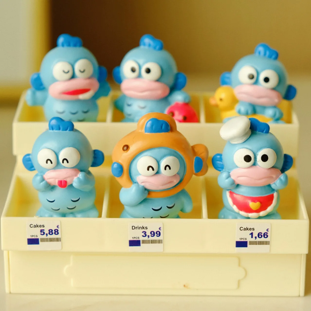 

6pcs/set Sanrio Figure Anime Kawaii Hangyodon Action Model Collection Birthday Gifts Toys For Children Friends