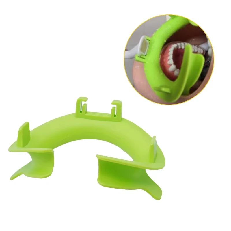 

NIGF 3D Dental Retractor for Cheeks and Lips, C-Shaped Mouth Opener, Strong Silicone Suction Tubes, Intraoral Spreader