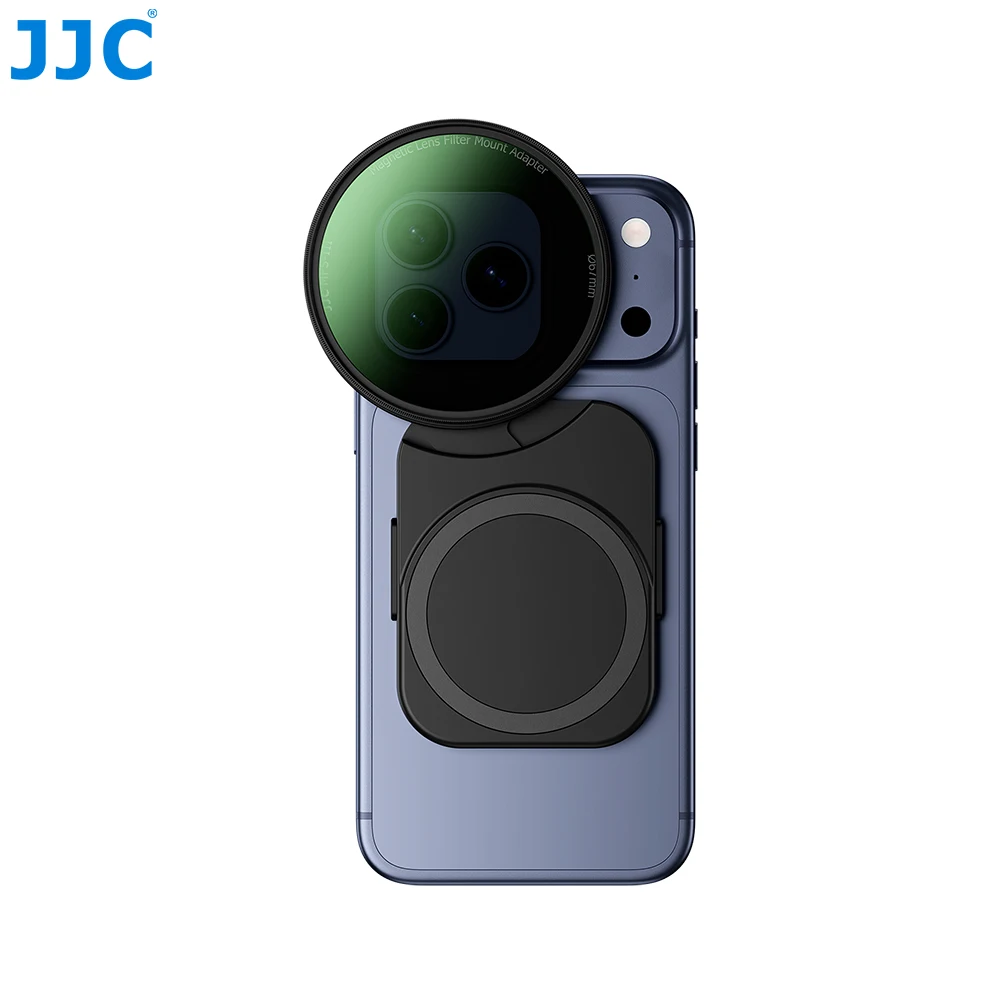 JJC Support de filtre de téléphone pour iPhone 14 Pro Max - Adaptateur magnétique 49 mm avec 1/4-20 - Support MagSafe Fixation et trépied, étui de téléphone magnétique JJC Support de filtre de téléphone pour iPhone 14 Pro Max - Adaptateur magnétique 49 mm avec 1/4-20 - Support MagSafe Fixation et trépied, étui de téléphone magnétique