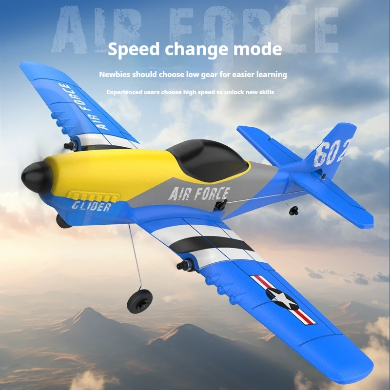 

New Kf602 Remote Control Rc Foam Aircraft P51d Mustang Fighter Fixed Wing Navigation Model Electric Toy Aircraft Kids Toys