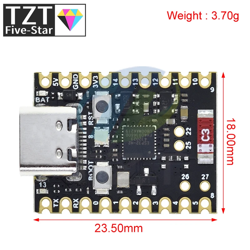 SuperMini ESP32-H2 Development Board Microcontroller Programming Learning Controller Core Board